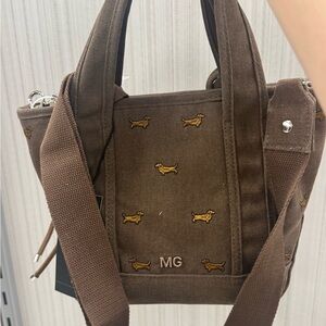NWT Madden Girl Dachshund Mini Tote Crossbody Bag
